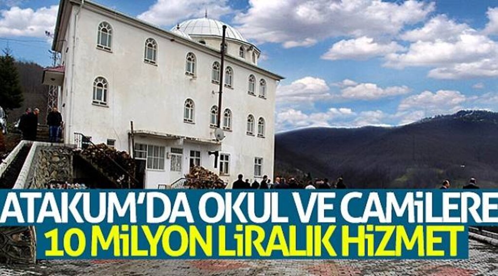 Atakum’da okul ve camilere 10 milyon liralık hizmet