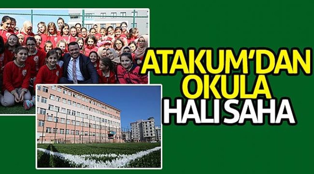 Atakum’dan okula halı saha