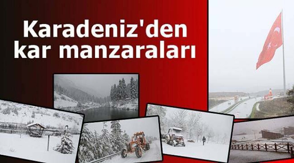 Karadeniz'den kar manzaraları