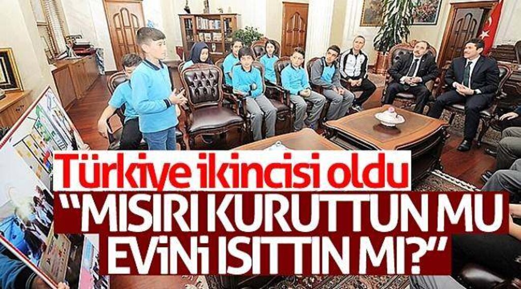 “Mısırı Kuruttun Mu, Evini Isıttın Mı?” isimli proje ile Türkiye ikincisi oldu