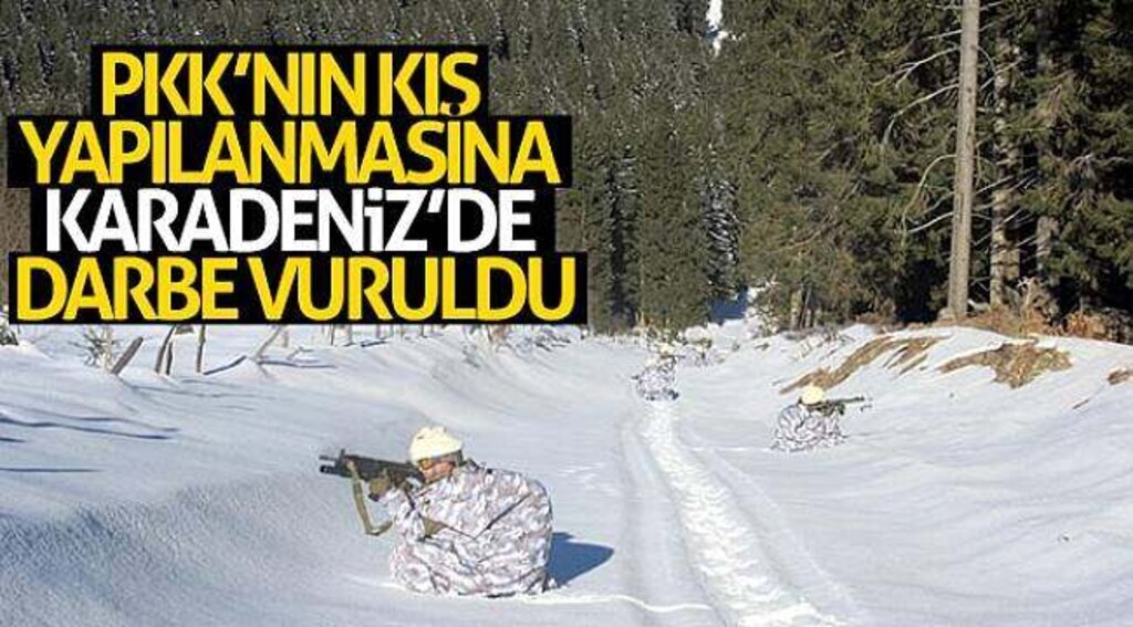 PKK’nın kış yapılanmasına Karadeniz’de darbe vuruldu