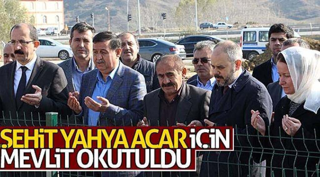 Şehit Yahya Acar için mevlit okutuldu