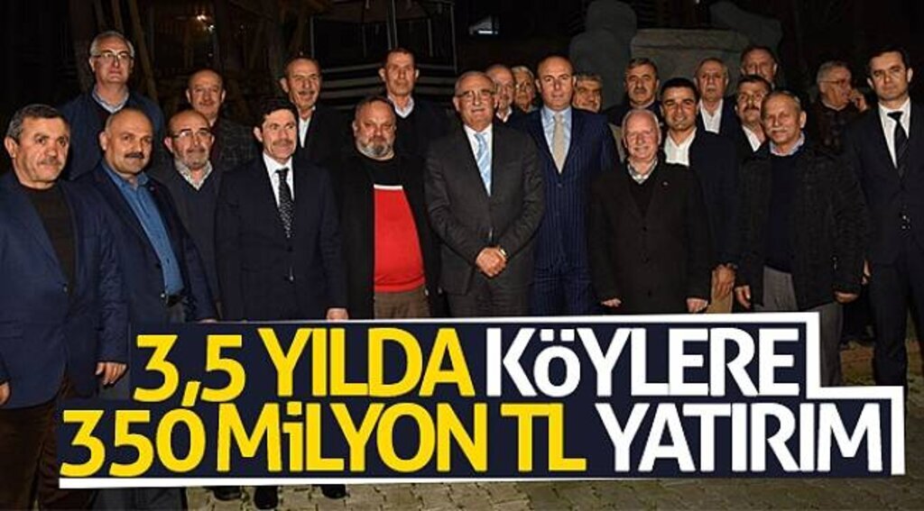 3,5 yılda köylere 350 milyon TL yatırım