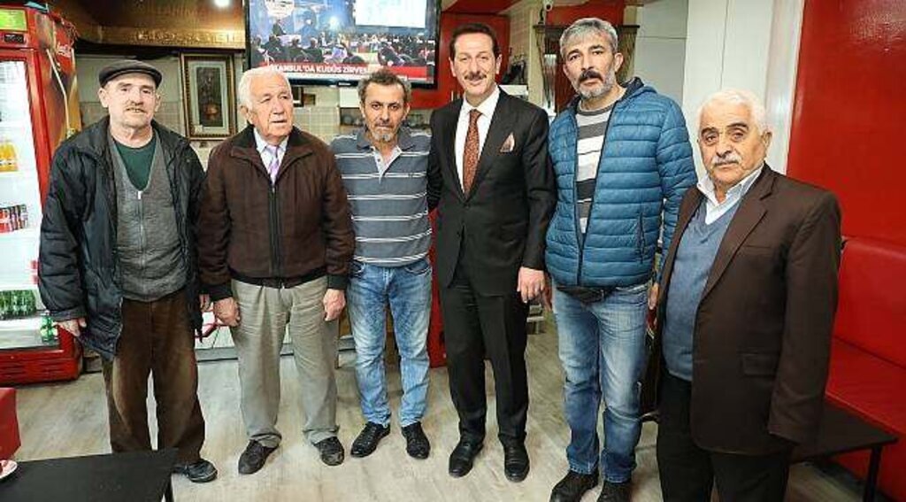 Tok Ağabali esnafı ile buluştu