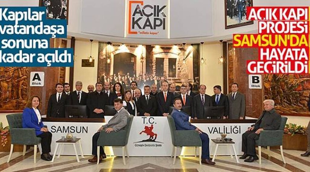 Açık Kapı projesi Samsun'da hayata geçirildi