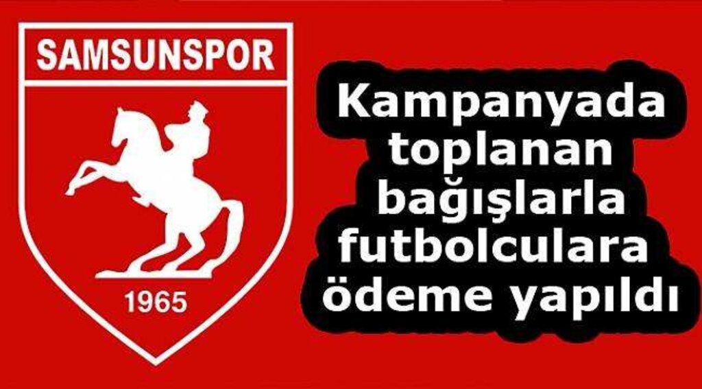 Kampanyada toplanan bağışlarla futbolculara ödeme yapıldı
