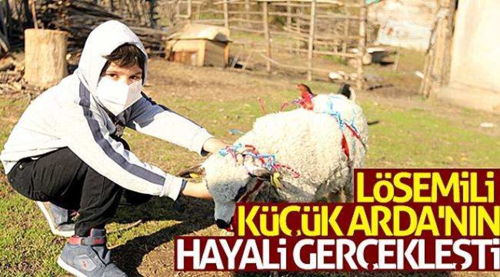 Lösemili küçük Arda'nın hayali gerçekleşti