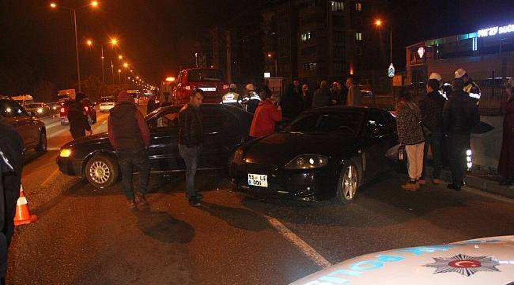 Samsun'da zincirleme trafik kazası: 1 yaralı