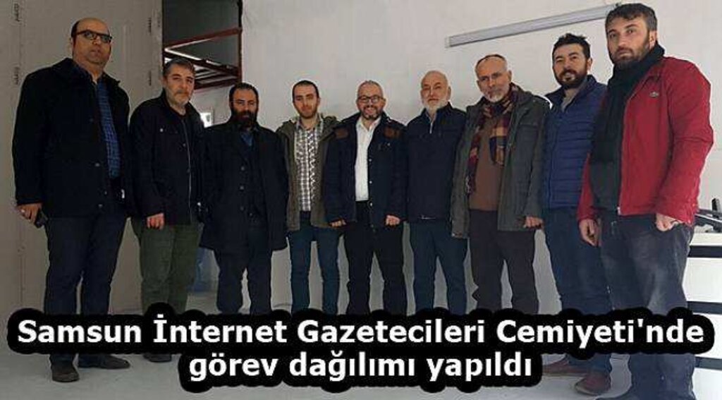 Samsun İnternet Gazetecileri Cemiyeti'nde görev dağılımı yapıldı