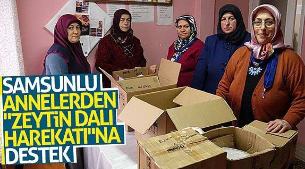 Samsunlu annelerden "Zeytin Dalı Harekatı"na destek