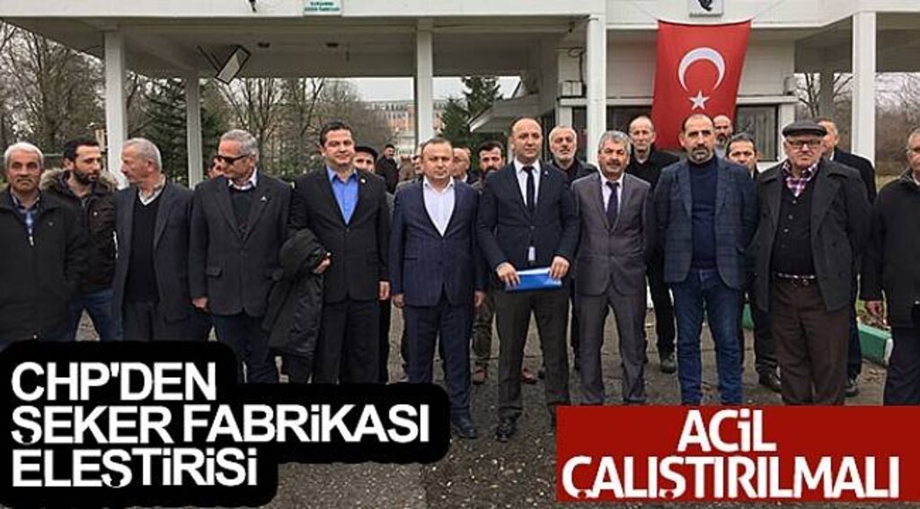 CHP'den şeker fabrikası eleştirisi