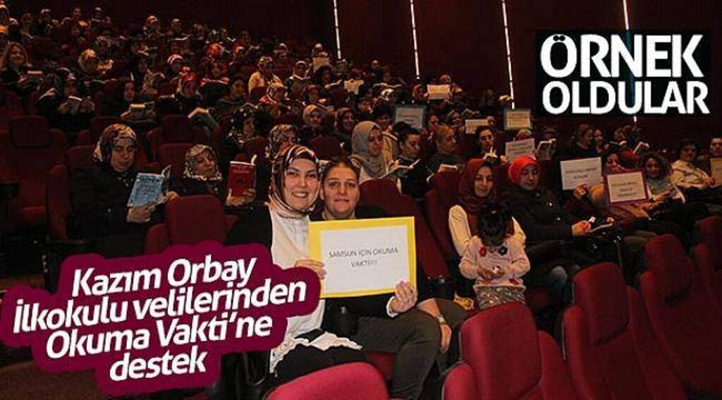 Kazım Orbay İlkokulu velilerinden Okuma Vakti’ne destek