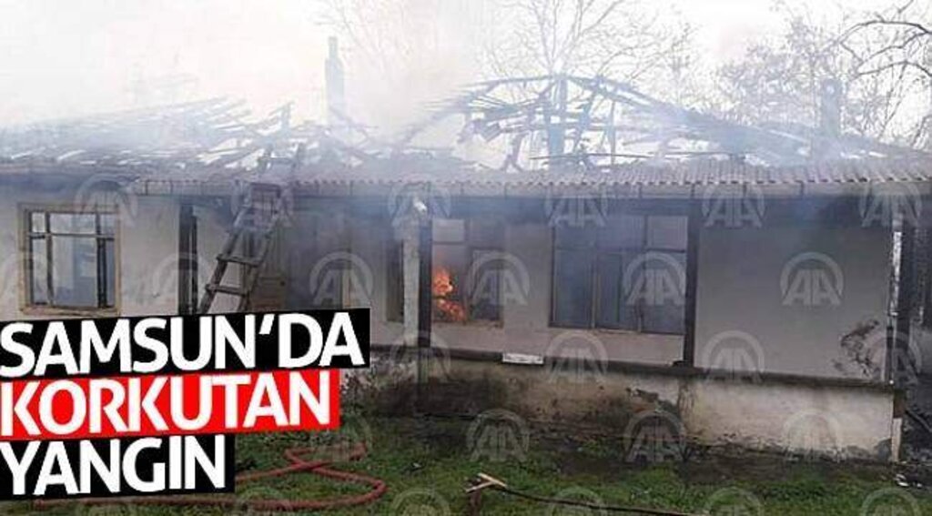 Samsun’da korkutan yangın