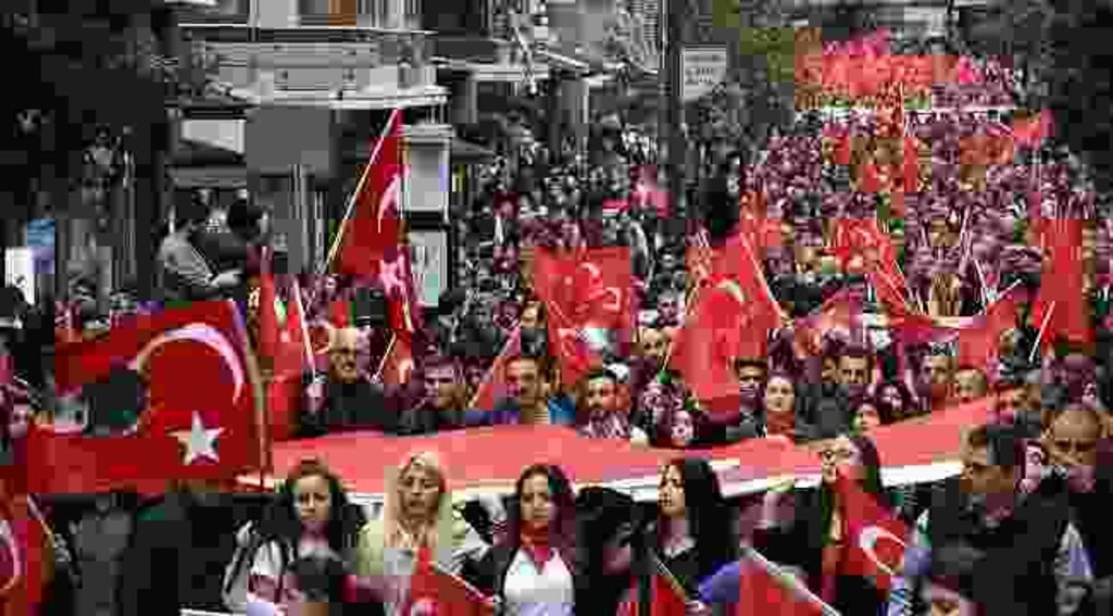 Samsun'da Çanakkale yürüyüşü