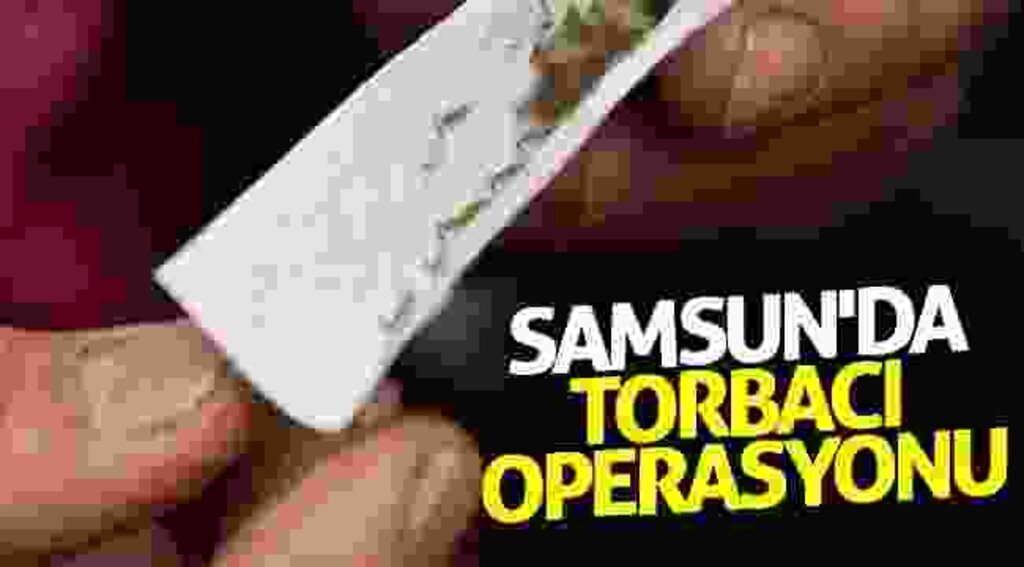 Samsun'da torbacı operasyonu