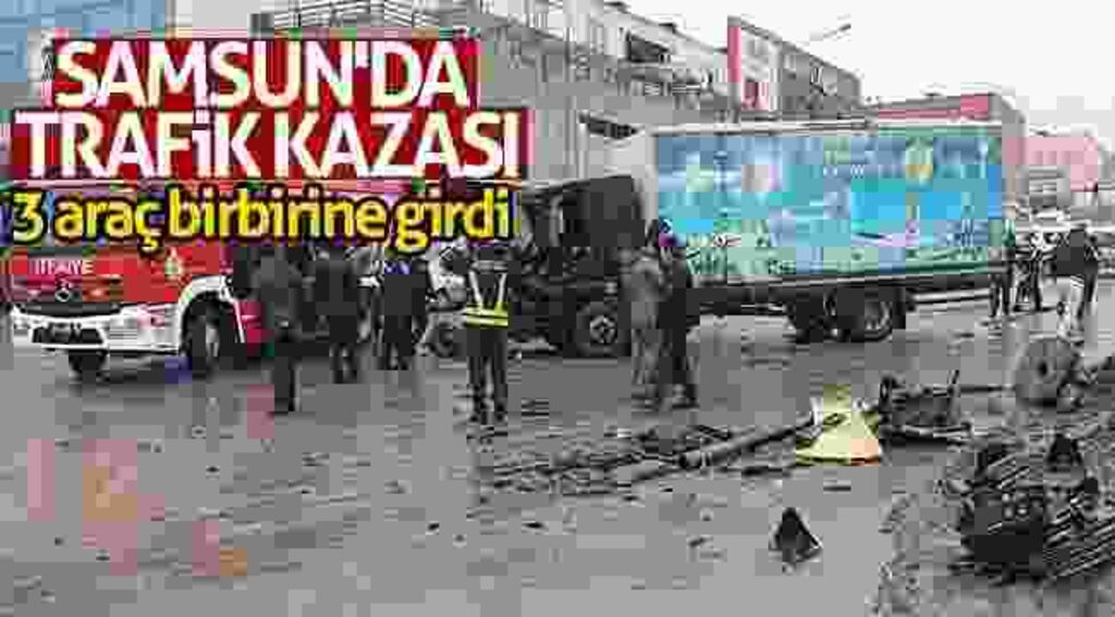 Samsun'da trafik kazası: 4 yaralı