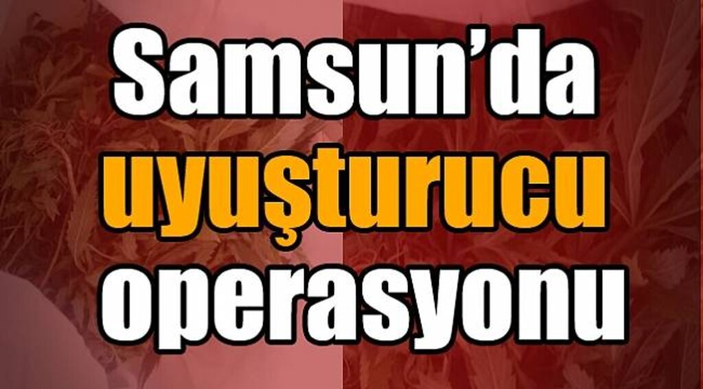 Samsun'da uyuşturucu operasyonu