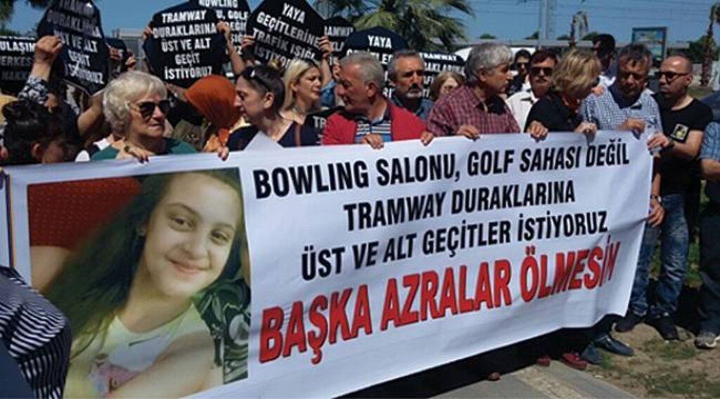 Azra için yürüdüler