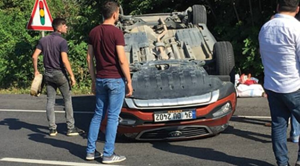 Çarşamba'da trafik kazası: 1 yaralı
