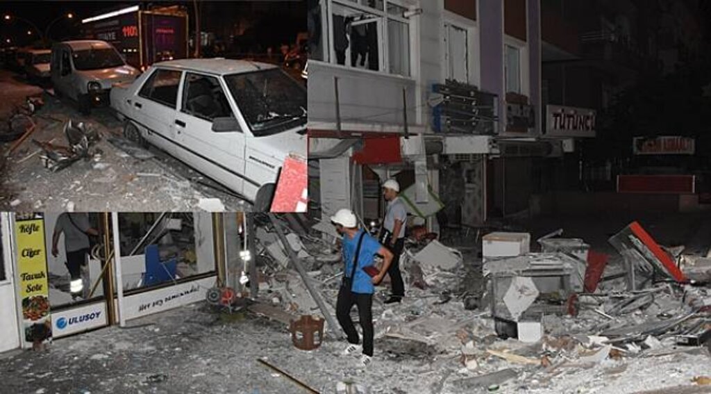 Samsun'da doğalgaz patlaması