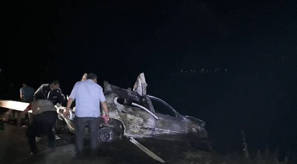 Samsun'da feci kaza yanarak can verdiler