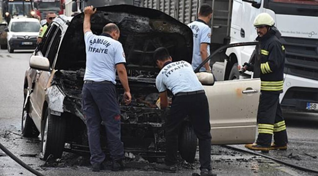 Seyir halindeki cipte yangın çıktı