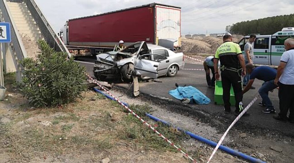 Samsun'da feci kaza: 1 ölü 3 yaralı