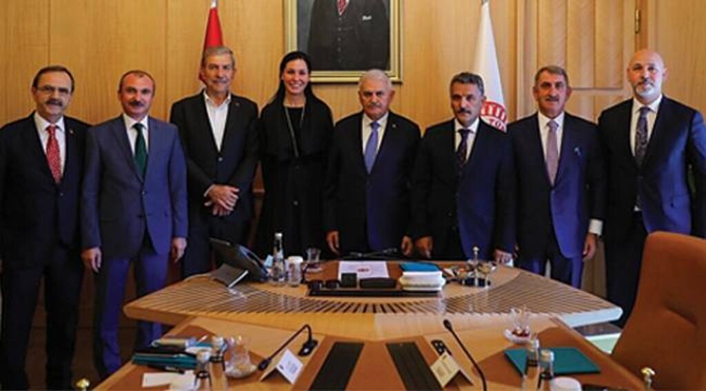 Samsun heyeti Yıldırım'ı ziyaret etti