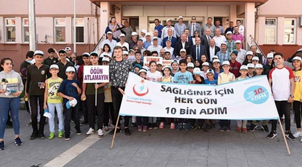 Tekkeköy, sağlık için yürüdü