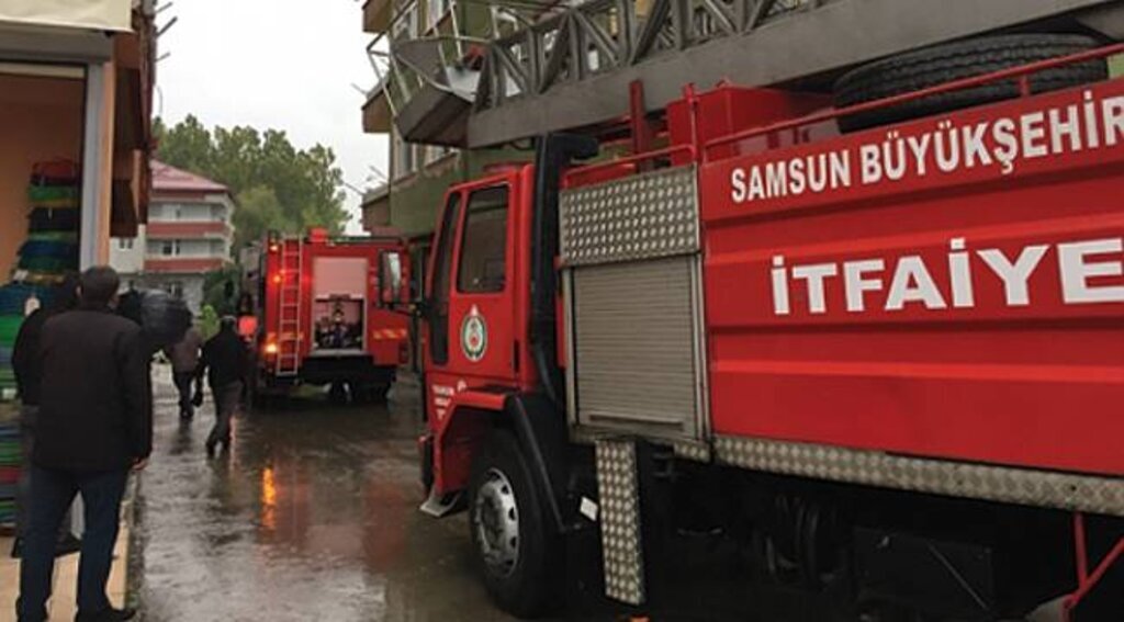 Samsun'da yangın
