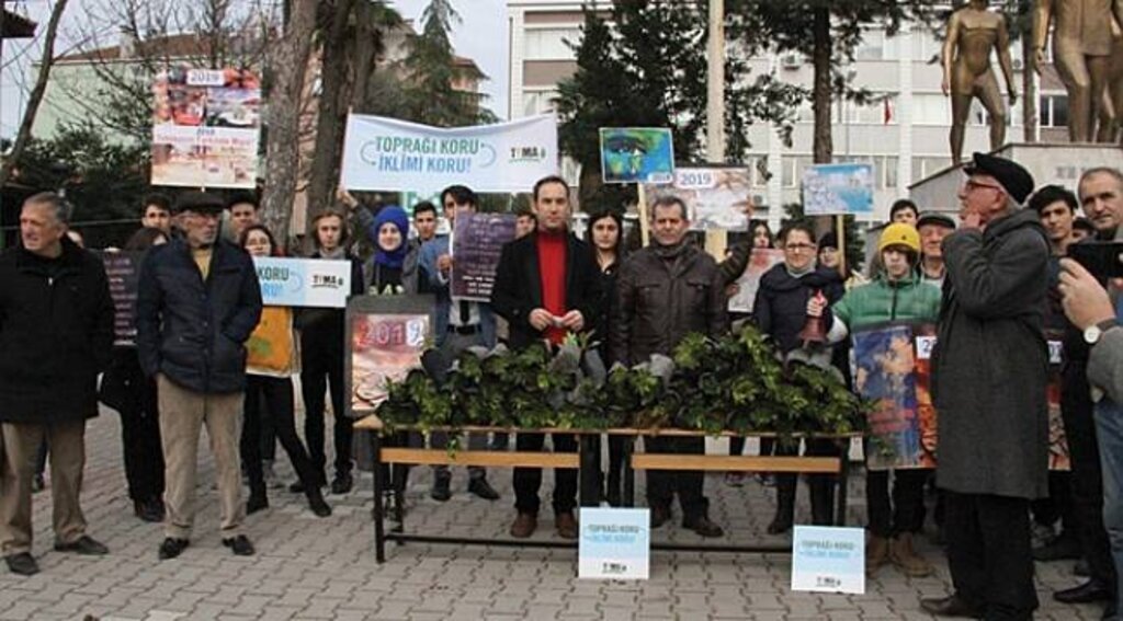 Bafra'da 50 meşe fidanı dağıtıldı