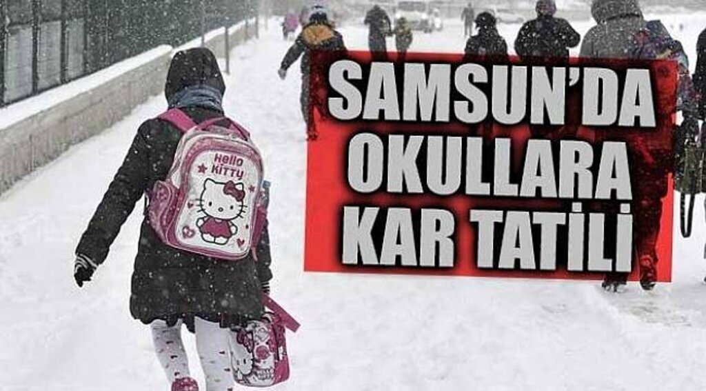 Samsun'da okullara kar engeli