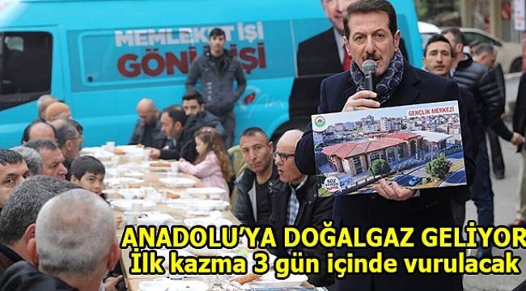Anadolu mahallesi doğalgaza kavuşuyor