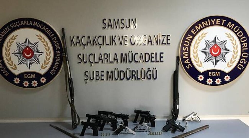 Samsun merkezli silah kaçakçılığı operasyonu: 4 gözaltı