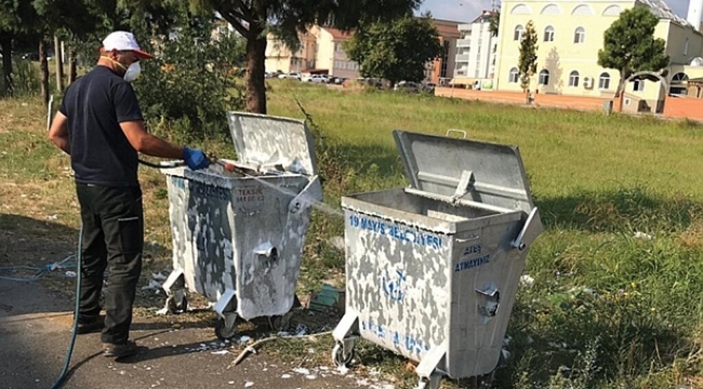 19 Mayıs Belediyesi çevre temizliğini sürdürüyor