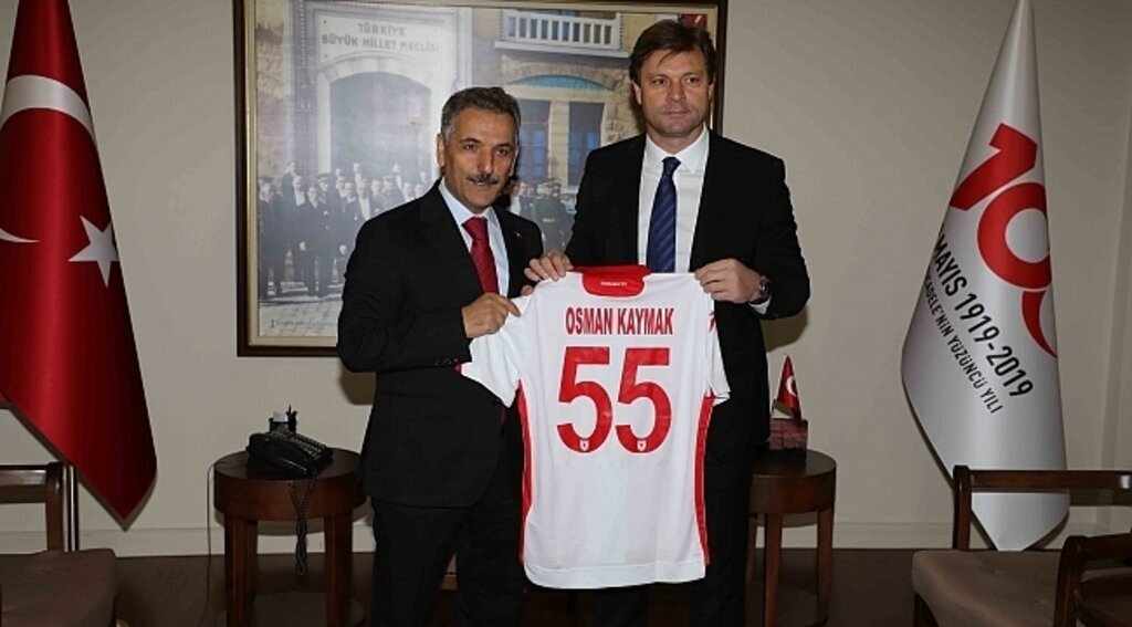 Samsunspor'dan Kaymak ve Demir'e ziyaret
