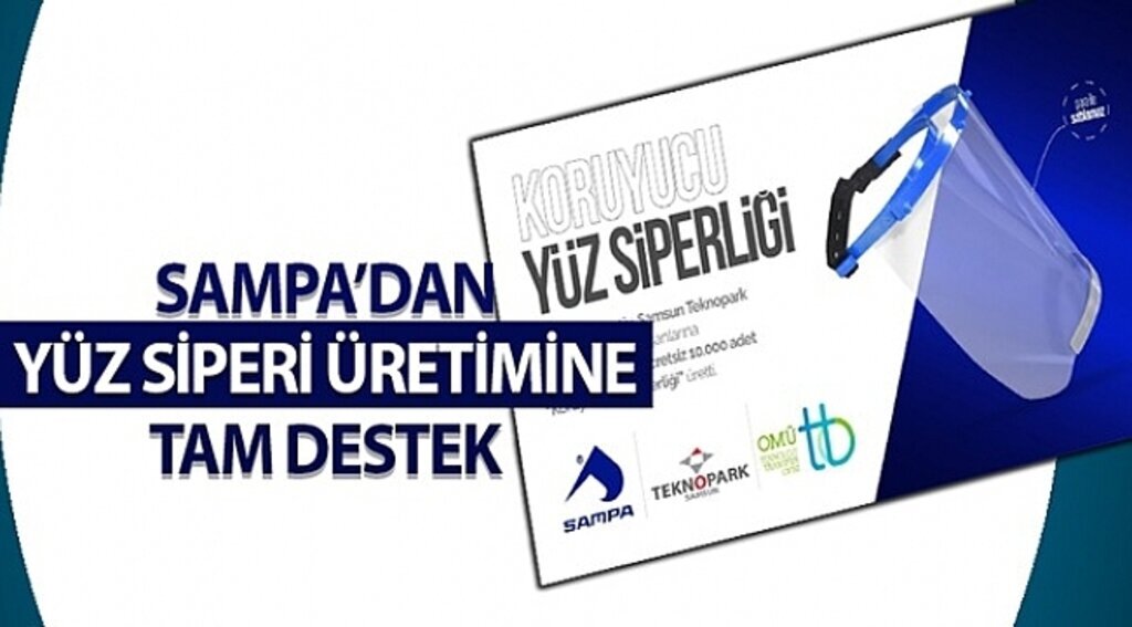 SAMPA'DAN YÜZ SİPERİ ÜRETİMİNE DESTEK