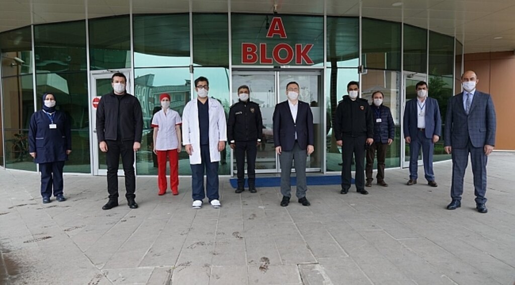 Terme'de sağlıkçılara teşekkür ziyareti