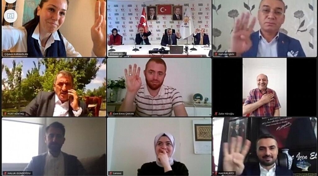 AK Parti Samsun'da video konferanslı bayramlaşma