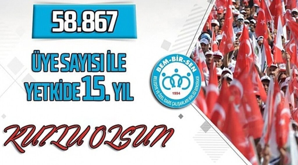 samsun haber - BEM-BİR-SEN 58 bin 867 üye ile 15. yılında da yetkide birinci