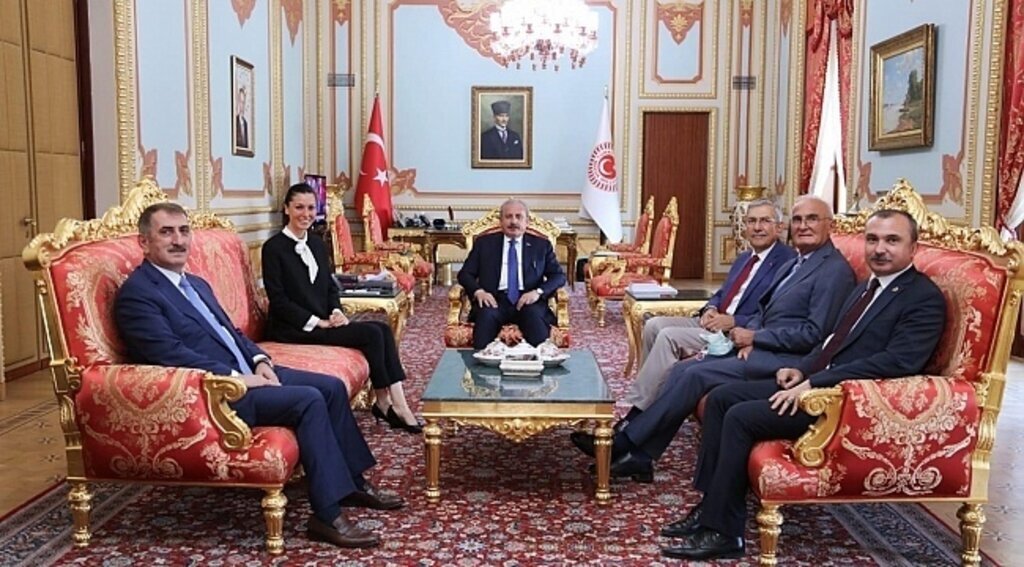 Samsun Milletvekillerinden TBMM Başkanı Şentop'a ziyaret