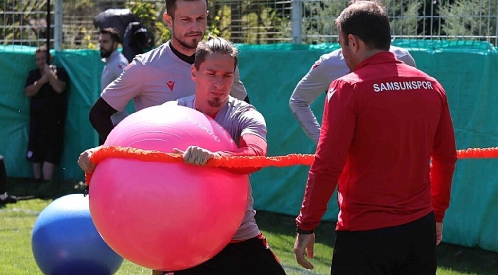 samsun haber - Samsunspor'dan sabah antrenmanı