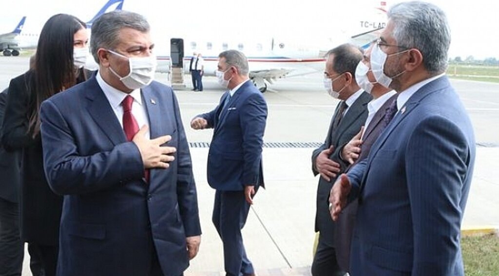 Sağlık bakanı Fahrettin Koca Samsun'da