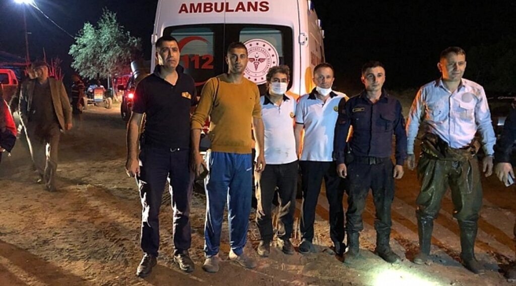 Samsun'da balık tutarken gölde mahsur kaldı