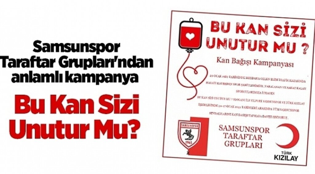 Samsunspor Taraftar Grupları'ndan anlamlı kampanya
