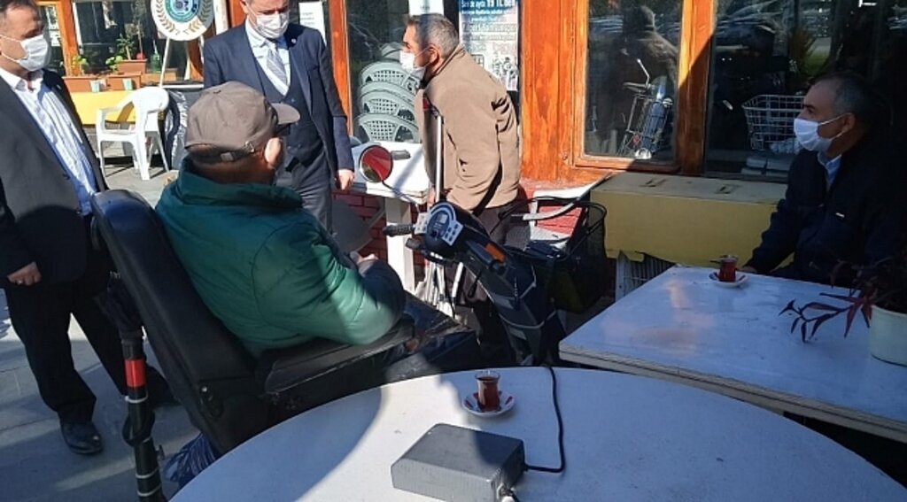 İlk Parti İl Başkanı Cıgalı'dan Sakatlar Derneği'ne ziyaret