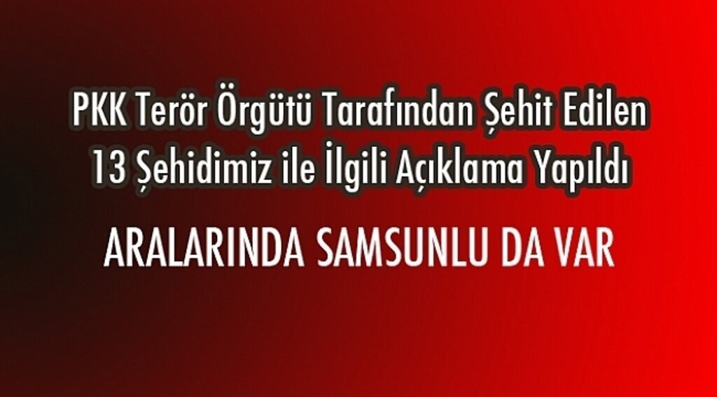Malatya Valiliği şehitlerin isimlerini açıkladı
