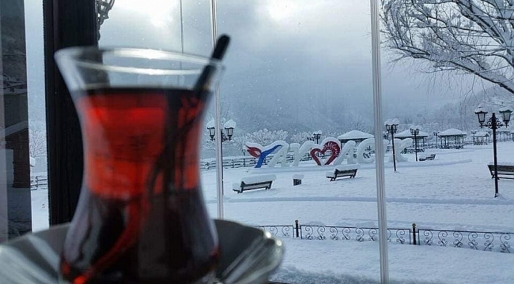 Samsun'dan kar manzaraları
