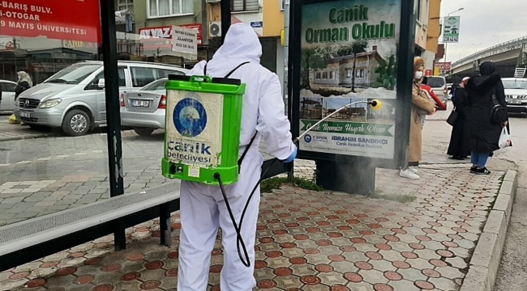 Canik'te salgınla mücadelede taviz yok
