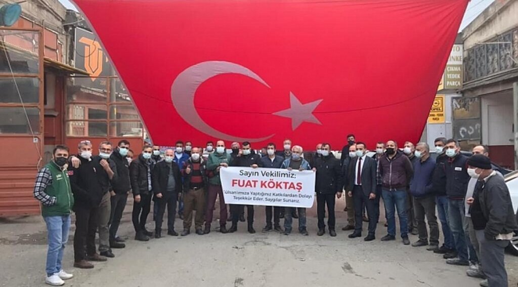 Gülsan Sanayi esnafından Milletvekili Köktaş'a teşekkür